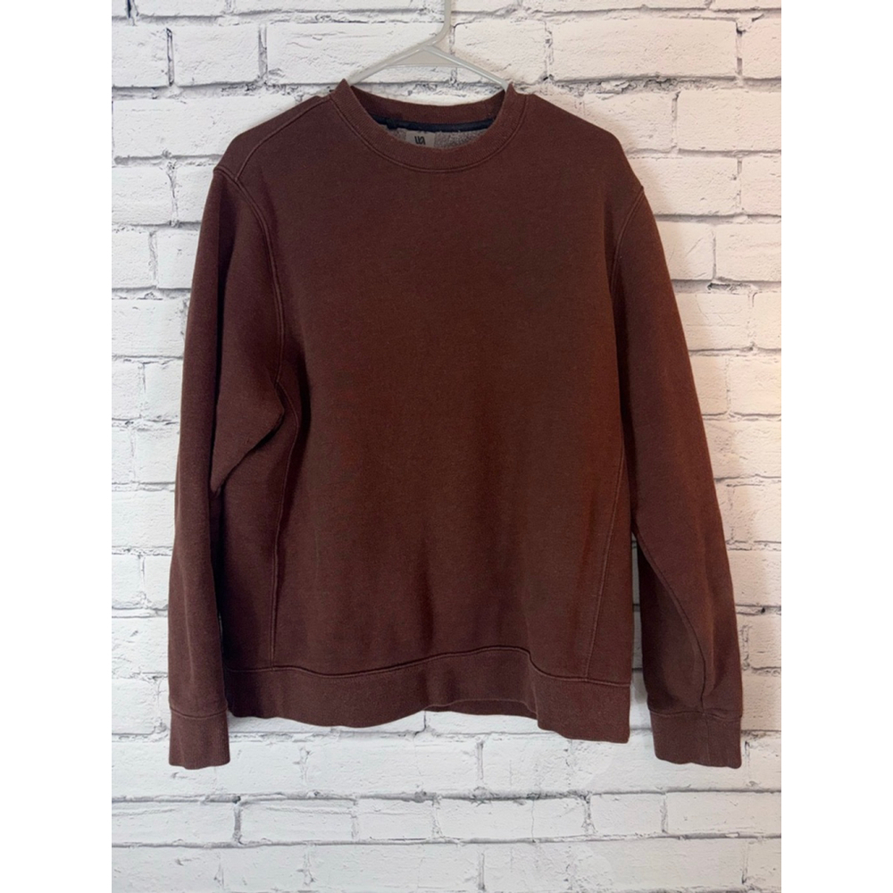 VRST Mens Dark Red Brown Crewneck Pullover Sweatshirt Size Large Athletic - Picture 2 of 6